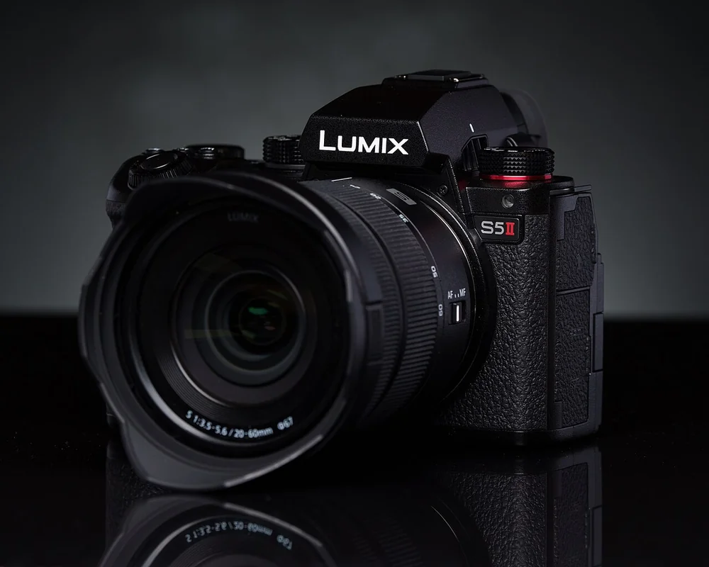 Panasonic Lumix S5II camera. Body-only recommendation: any pictured interchangeable lens or accessory is not included.