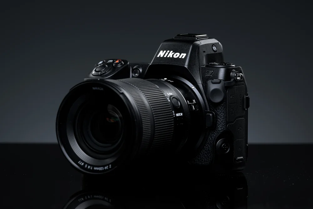 Nikon Z8 with Nikkor Z 24–120mm f/4 S lens; pictured lens not included in the body-only recommendation.